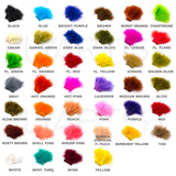 Hareline Marabou Color Chart