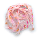 Hareline Micro Groovy Bunny Strips - Fl. Pink / Orange / White