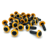 Hareline Posted Dome Eyes - Yellow