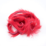 Hareline Rabbit Strips - Fluorescent Sockeye Red