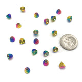 Hareline Rainbow Brass Coneheads - 7/32"