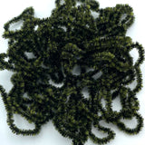 Hareline Speckled Chenille - Black / Dark Olive