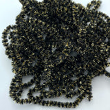 Hareline Speckled Chenille - Gold / Black