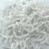 Hareline Speckled Chenille - Pearl / White