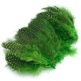 Hareline Strung Guinea Feathers - Highlander Green