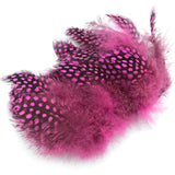 Hareline Strung Guinea Feathers - Hot Pink