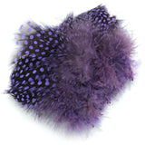 Hareline Strung Guinea Feathers - Lavender