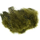 Hareline Strung Guinea Feathers - Olive