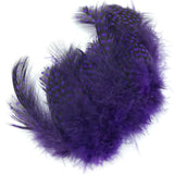 Hareline Strung Guinea Feathers - Purple