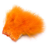 Strung Marabou Blood Quill Feathers - Fluorescent Orange