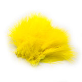 Strung Marabou Blood Quill Feathers - Fluorescent Yellow