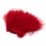 Strung Marabou Blood Quill Feathers - Red