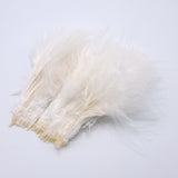 Strung Marabou Blood Quill Feathers - White