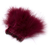 Strung Marabou Blood Quill Feathers - Wine