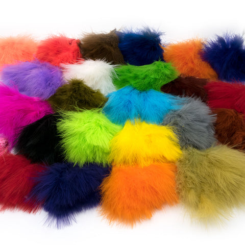 Hareline Marabou - Strung Blood Quills Chartreuse