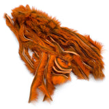 Hareline Zonker Cut Rabbit Hide Strips - Crawfish Orange