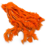 Hareline Zonker Cut Rabbit Hide Strips - Fluorescent Orange