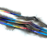 Hareline Bling Rabbit Strips - Hare's Ear / Holo Rainbow