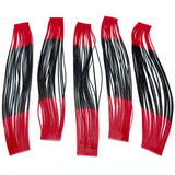 Hareline Hot Tipped Crazy Legs - Black / Red Tip