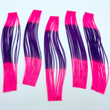 Hareline Hot Tipped Crazy Legs - Fluorescent Fuchsia / Purple Tip