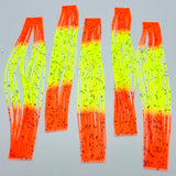 Hareline Hot Tipped Crazy Legs - Yellow Chartreuse / Fluorescent Orange Tip