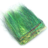 Ice Dub Minnow Back Shimmer Fringe - Pearl / Peacock Back