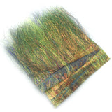 Ice Dub Minnow Back Shimmer Fringe - Pearl Yellow / Bronze Back