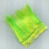 Ice Dub Minnow Back Shimmer Fringe - Yellow Pearl / Chartreuse Back