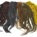 Keough Grizzly Half Rooster Saddle - Fly Tying Hackle