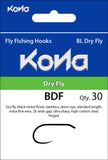Kona BDF Barbless Dry Fly Hook