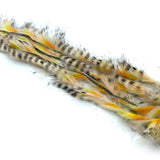Micro Cut Black Barred Groovy Bunny Strips - Orange / Yellow / White