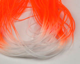 Micro Silicone Legs - Clear with Fluorescent Orange Tips