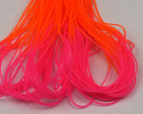 Micro Silicone Legs - Fluorescent Hot Pink with Fluorescent Orange Tips