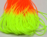 Micro Silicone Legs - Fluorescent Yellow Chartreuse with Orange Tips