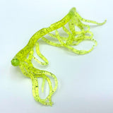 Hareline Mini Squiggle Worms - Fluorescent Chartreuse