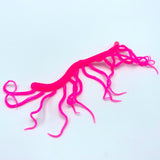 Hareline Mini Squiggle Worms - Fluorescent Fuchsia