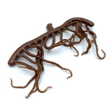 Hareline Mini Squiggle Worms - Worm Brown
