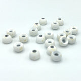 Hareline Mottled Tactical Tungsten Beads - White