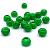 Plummeting Tungsten Beads - Iridescent Green