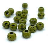 Plummeting Tungsten Beads - Mottled Olive