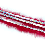 Magnum Bling Rabbit Strips - Sockeye Red / Holo Silver