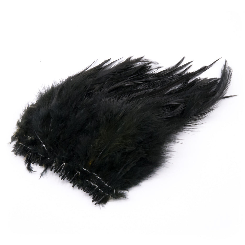 Hareline Strung Hackle - Chartreuse Fly Tying Feathers, 5-7 Inch, 1/4 Oz Package