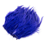 Strung Saddle Hackle Feathers - Bright Purple