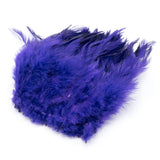 Strung Saddle Hackle Feathers - Purple