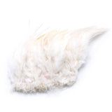 Strung Saddle Hackle Feathers - White