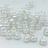 Tyers Glass Beads - Iridescent Crystal