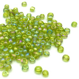 Tyers Glass Beads - Iridescent Olive