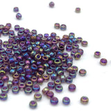 Tyers Glass Beads - Iridescent Purple