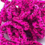 UV Mottled Galaxy Mop Chenille - Fluorescent Fuchsia