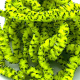 UV Mottled Galaxy Mop Chenille - Fluorescent Yellow